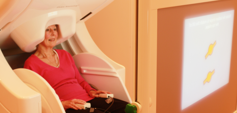 Woman receives Magnetoencephalography scan