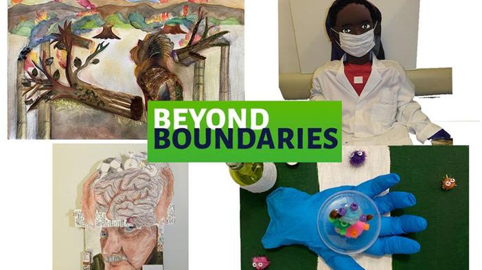 The winning entries for the 2023 Beyond Boundaries art competition